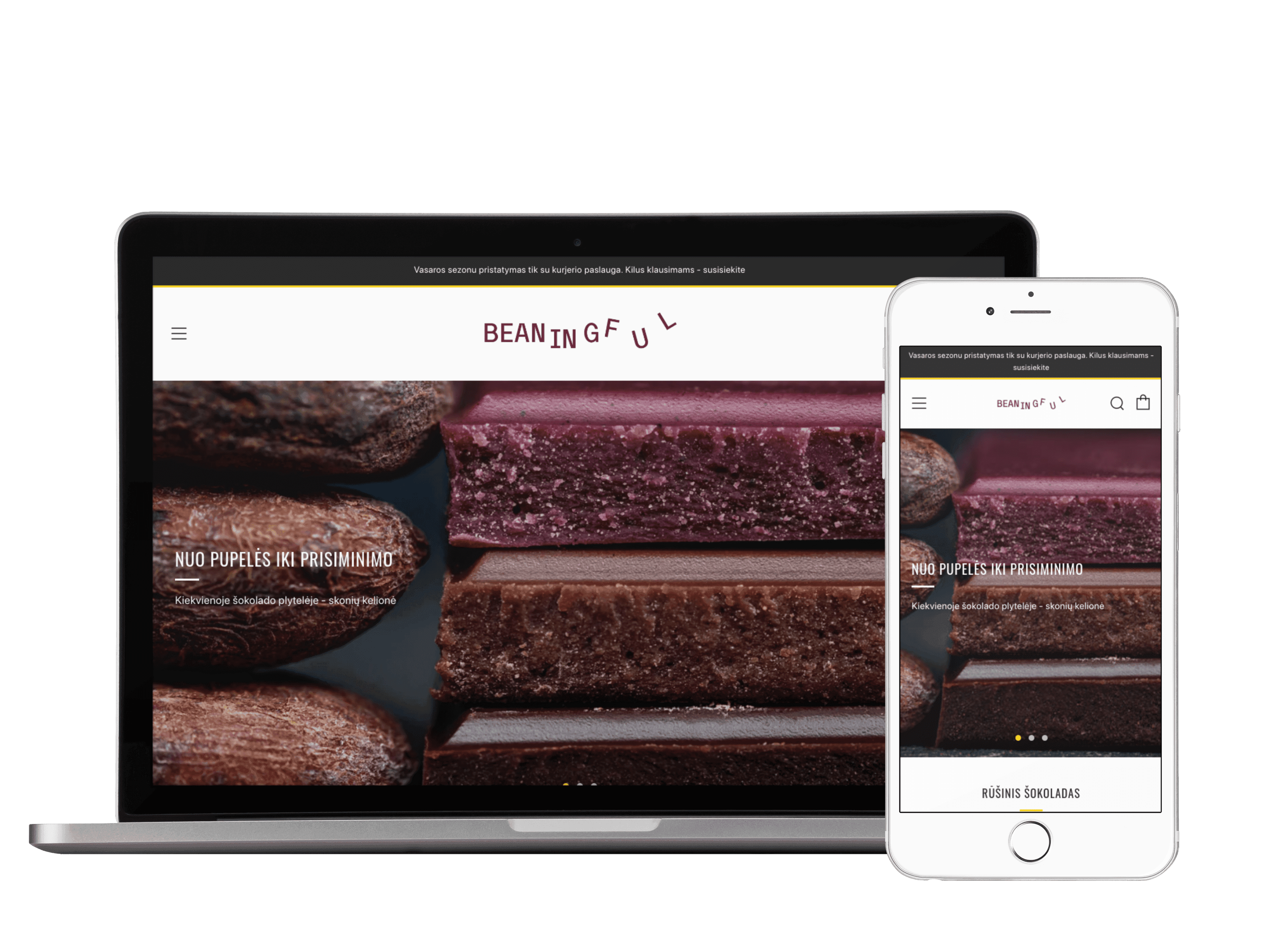 beaningful.lt website